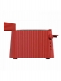 Alessi, Tostapane Plisse rosso + 2 pinze